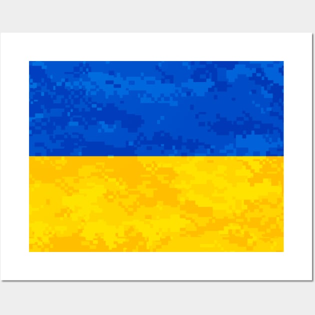 Ukrainian Flag Wall Art by Scar